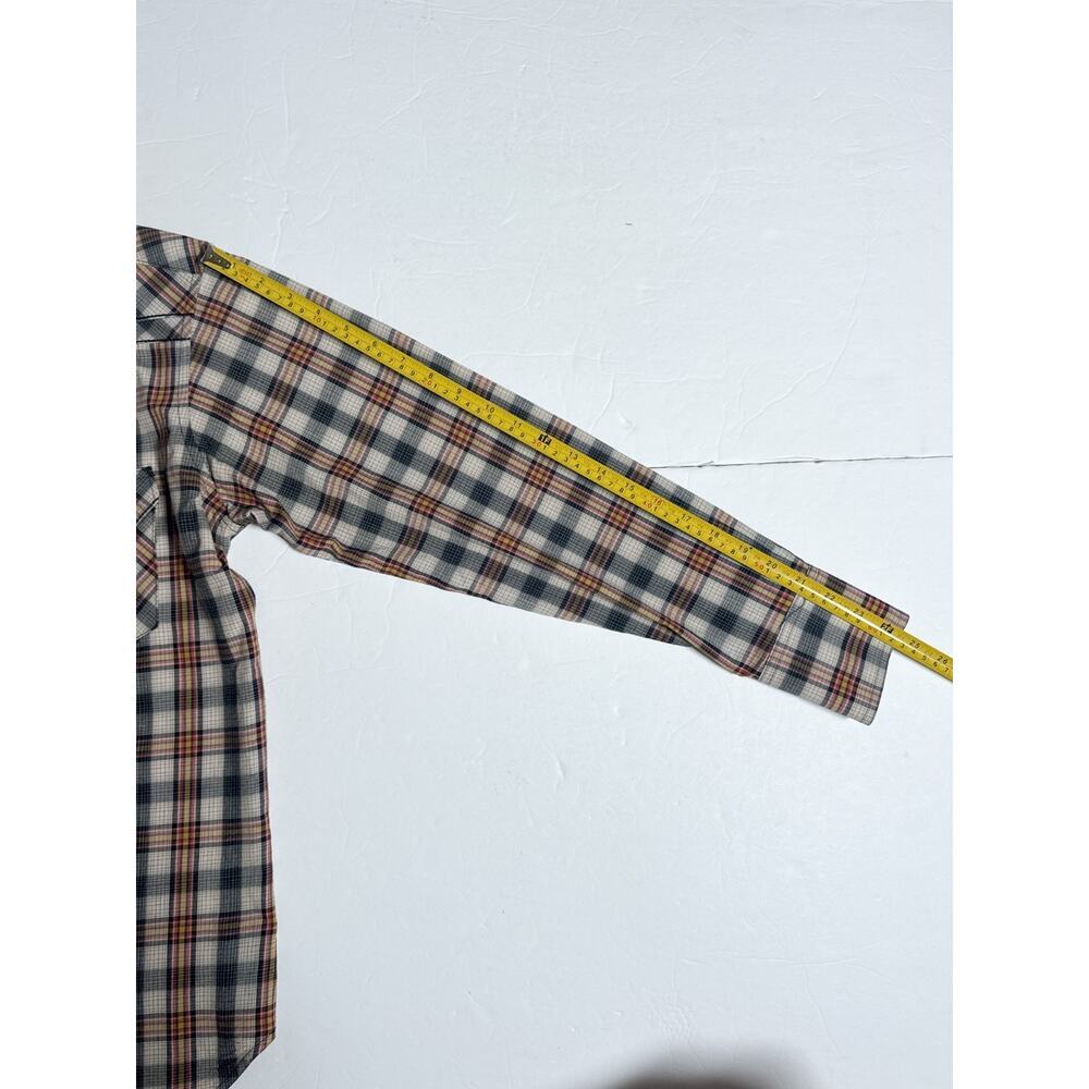 Vintage Wrangler Western Pearl Snap Shirt Plaid Cowboy Mens M - Picture 16 of 16